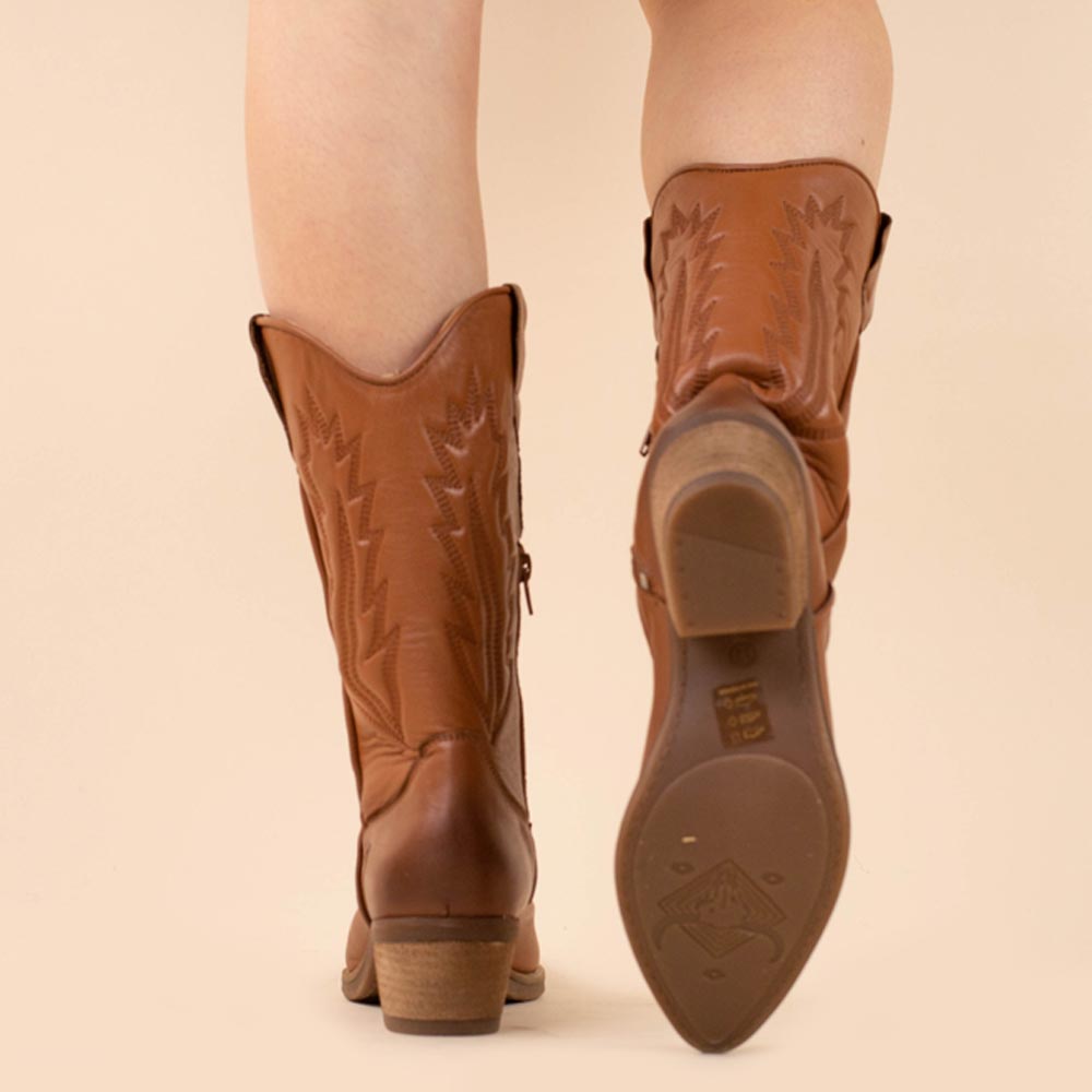 Botas vaqueras La Pintura Varsy marrón