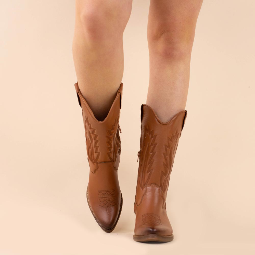 Botas vaqueras La Pintura Varsy marrón