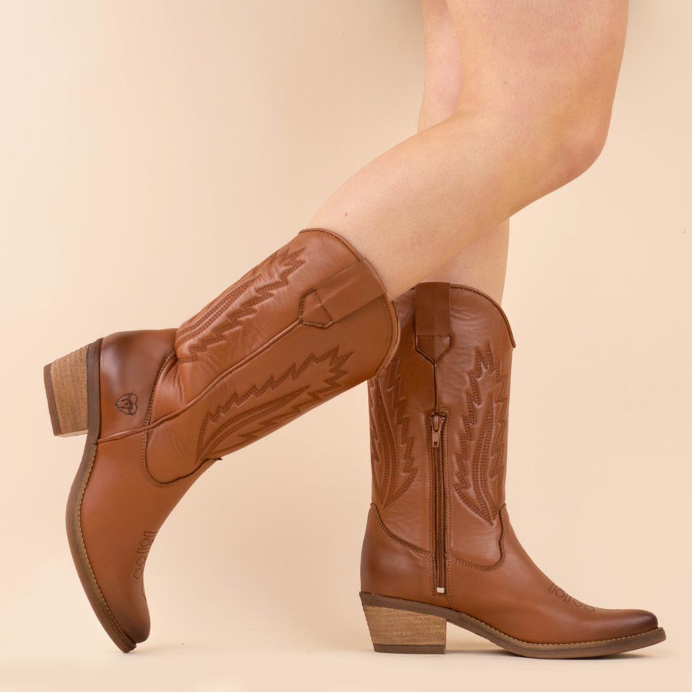 La Pintura cowboyboots Varsy bruin