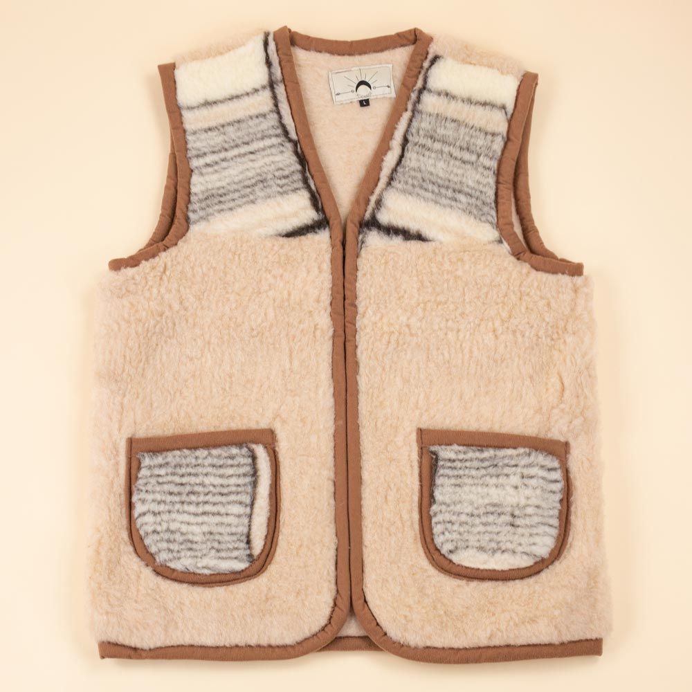 Moonrise dames wollen bodywarmer Esmeray bruin