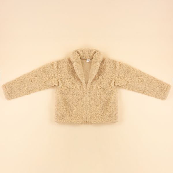 *SALE* Wollen dames jas kort beige