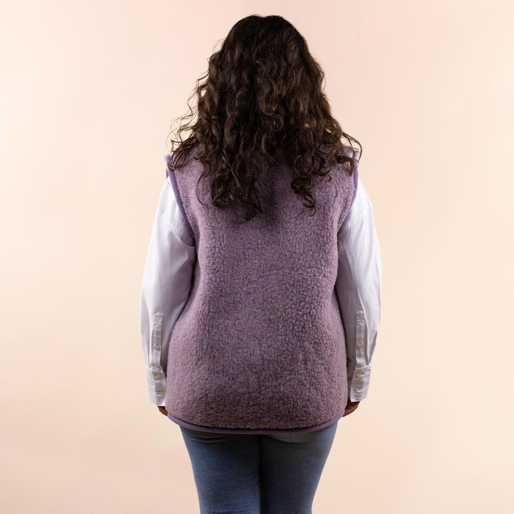 *SALE* Wollen dames vest paars