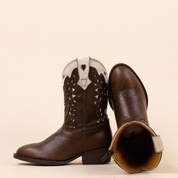 Botas vaqueras para niños Moonrise Izar grabadas con láser