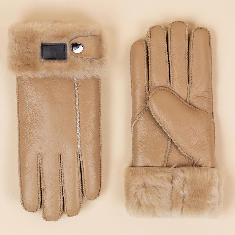 Moonrise gevoerde handschoenen Chester lichtbruin