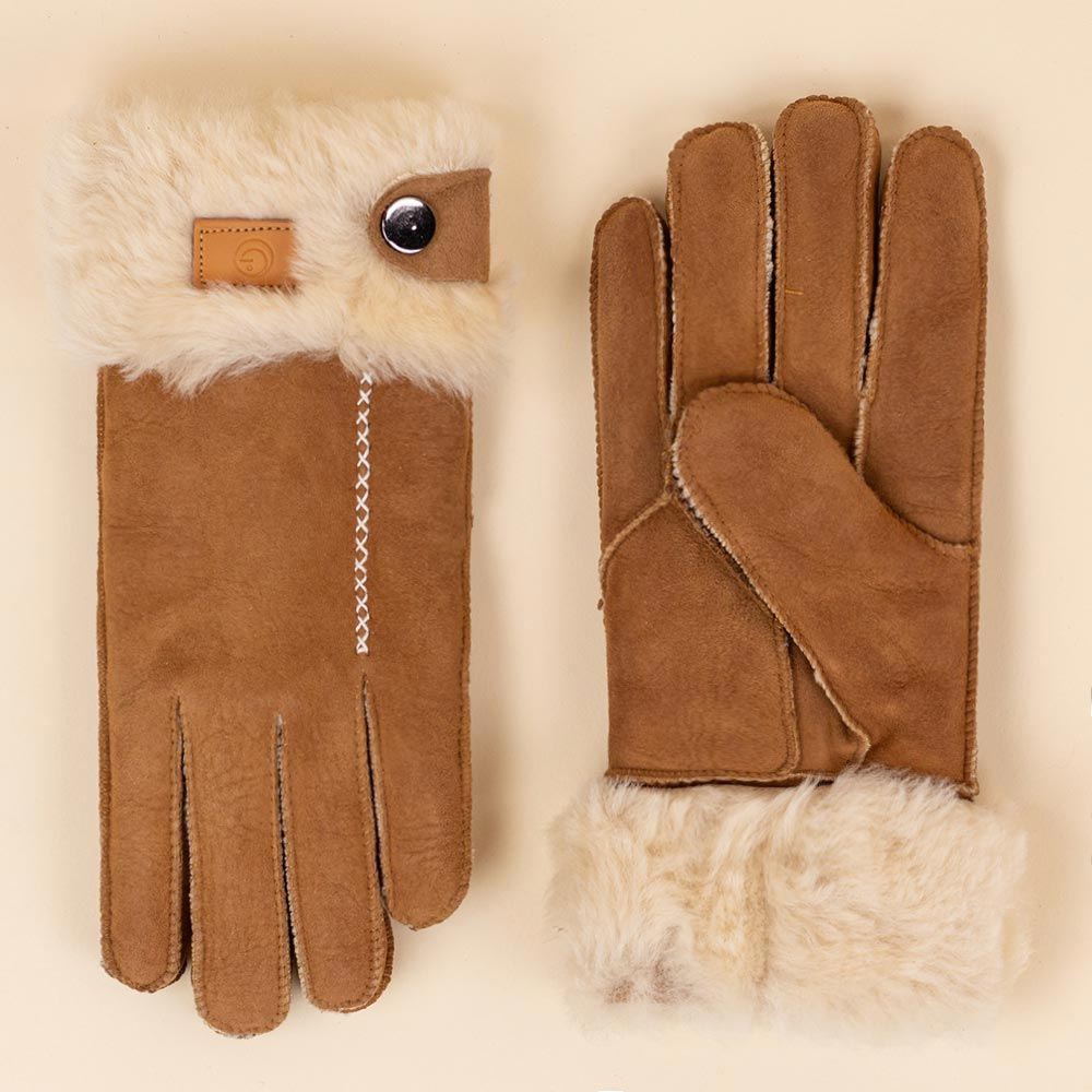 Moonrise gevoerde handschoenen Gloucester cognac