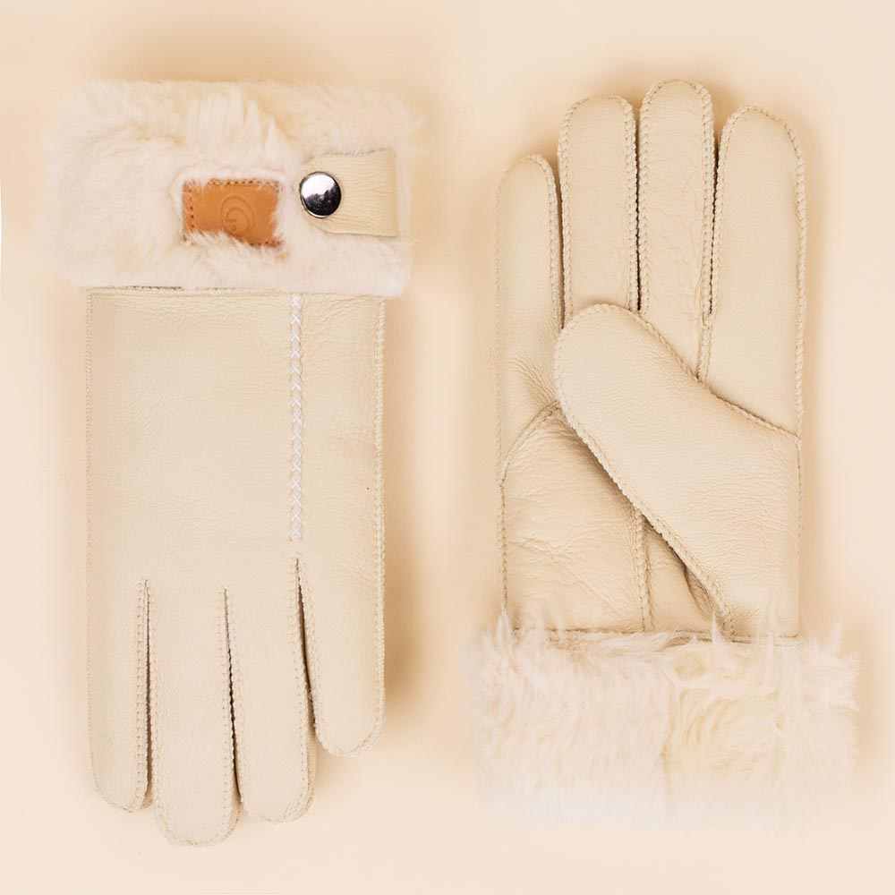 Moonrise gevoerde handschoenen Nottingham beige