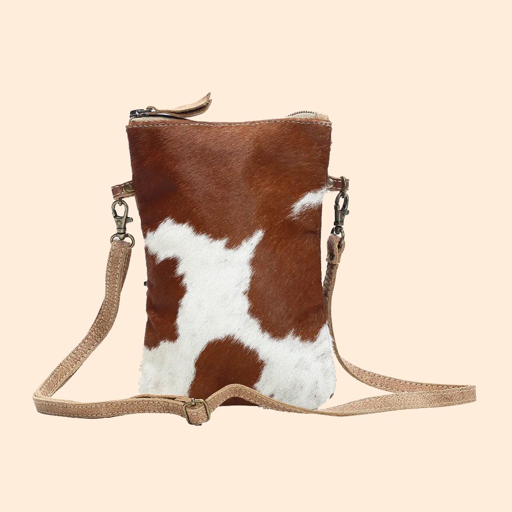 Myra Bag Cross Body Bag Brown - White