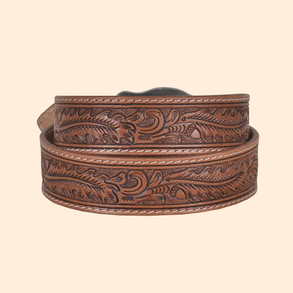 Myra Bag Frenzy Hand-Tooled Leather Belt