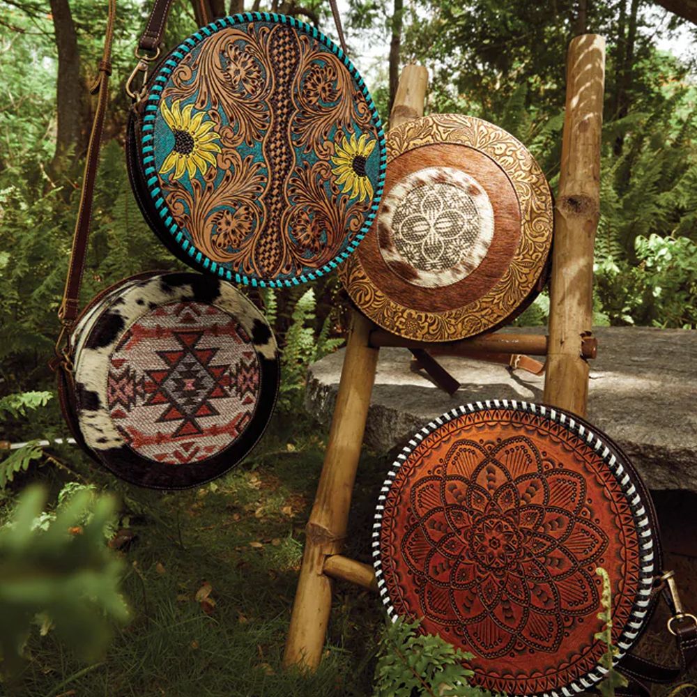 Myra Bag Round Bag Boho Pink