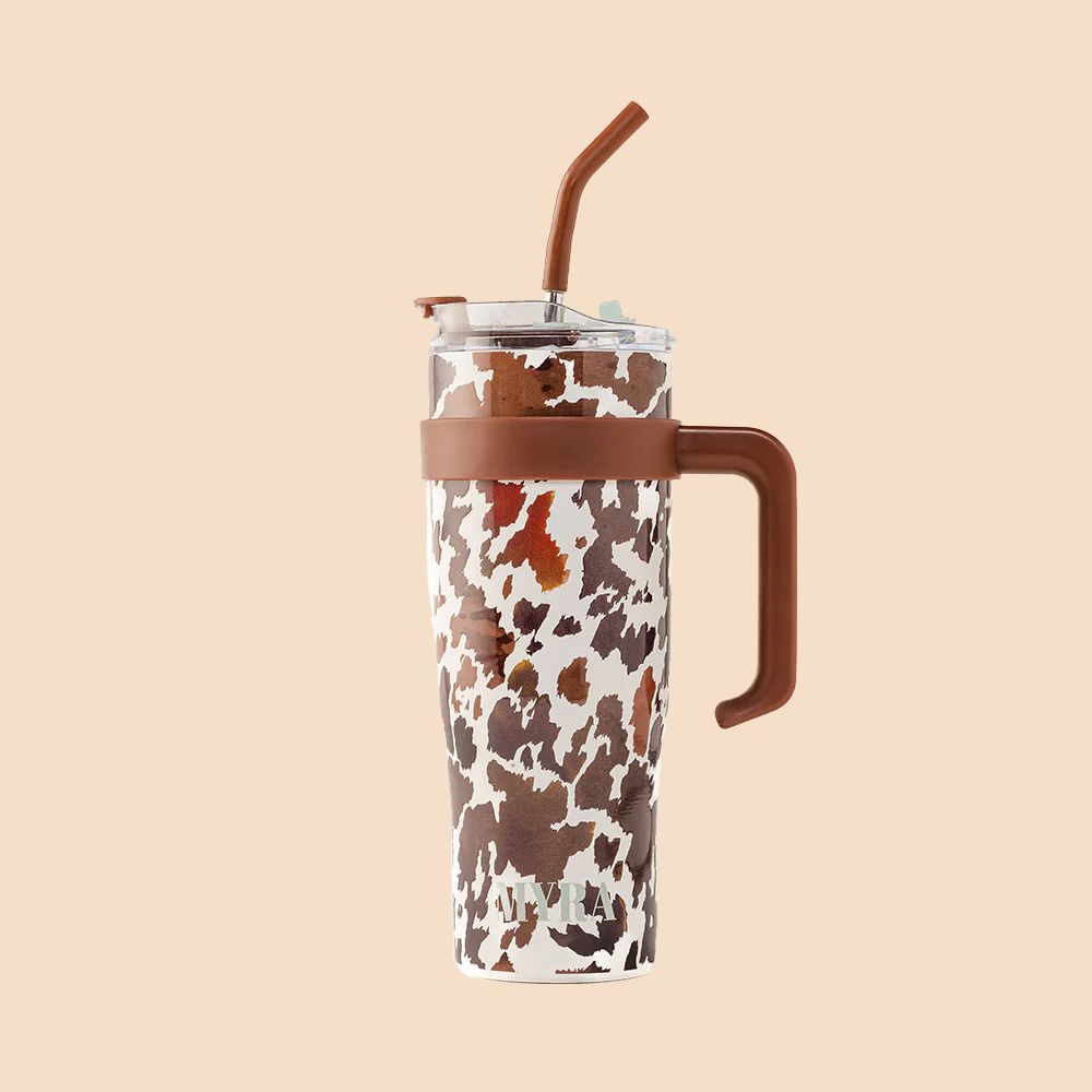 Myra Bag Tumbler Wide Wyoming Brown - White