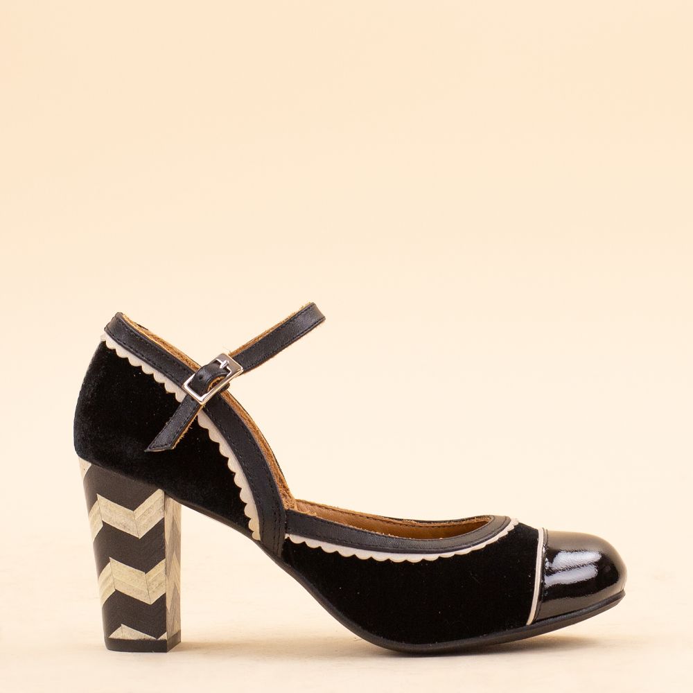 Nemonic 1873 retro shoes Black