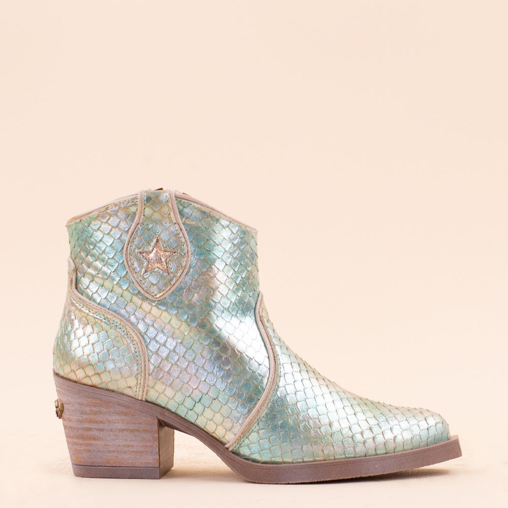 Nemonic 2273 enkellaarsjes turquoise