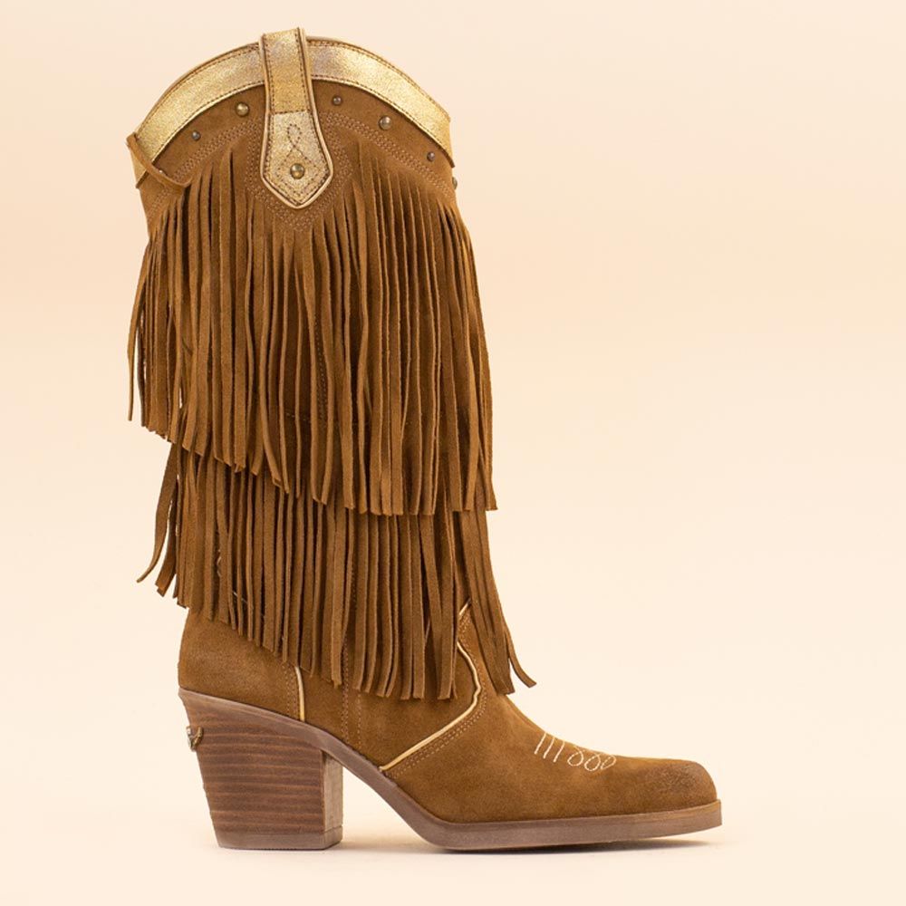 Nemonic 2279 boho cowboyboots tabaco