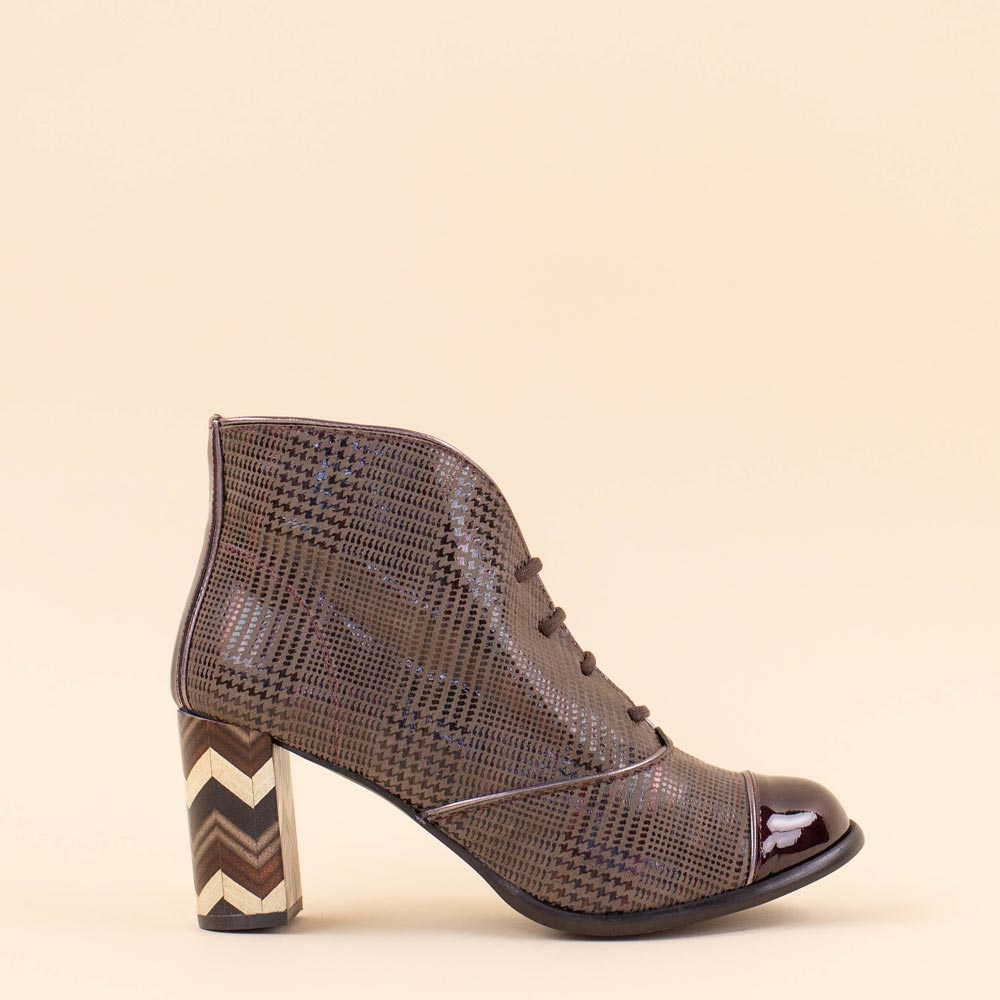 Nemonic 2291 retro shoes brown