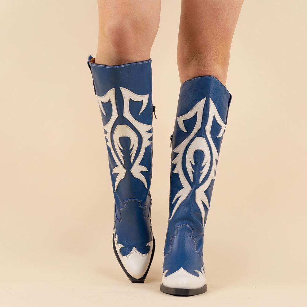 Botas bohemias Nemonic 2354 azules