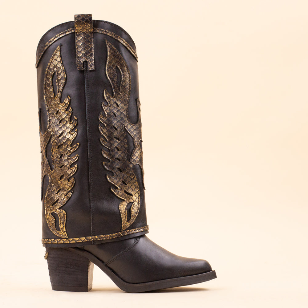 2381 boho boots black