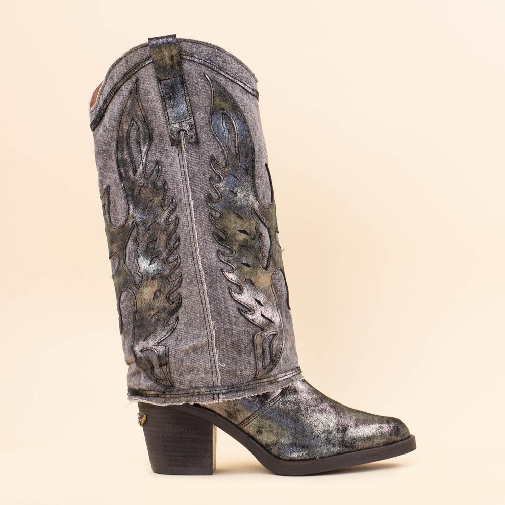2381 boho boots silver jeans