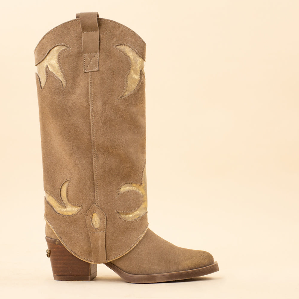 Nemonic 2399 boho boots beige