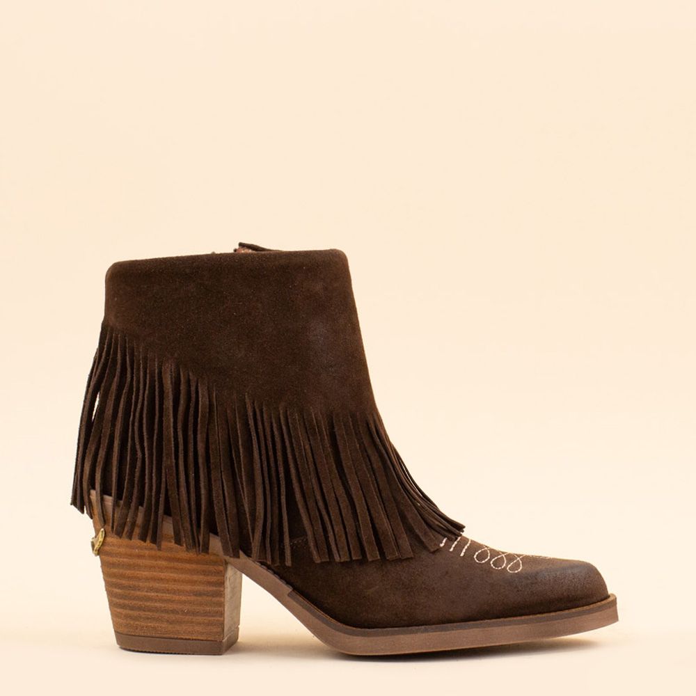 Nemonic fringe boots 2481 Marron