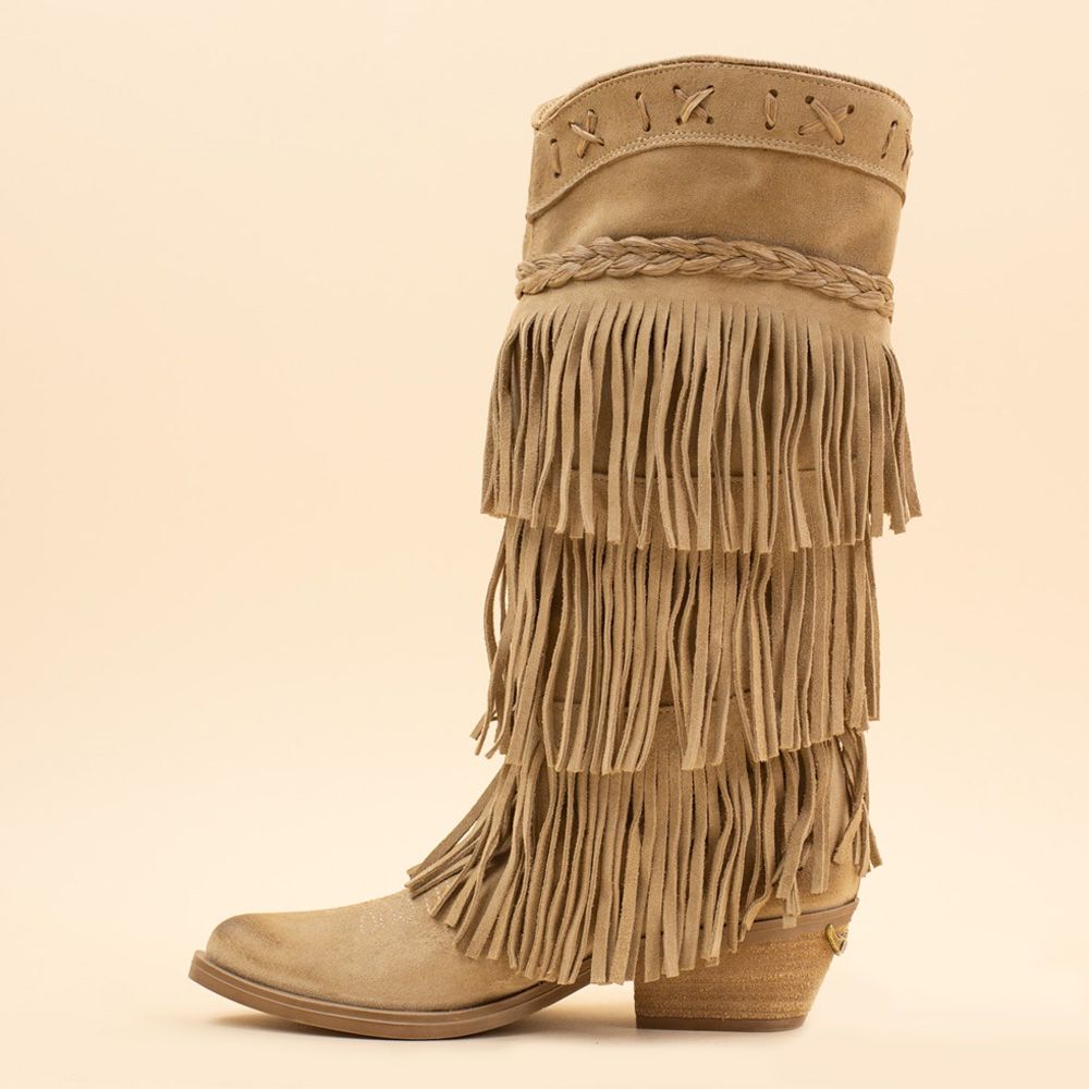 Nemonic fringe boots 2493 Bambi