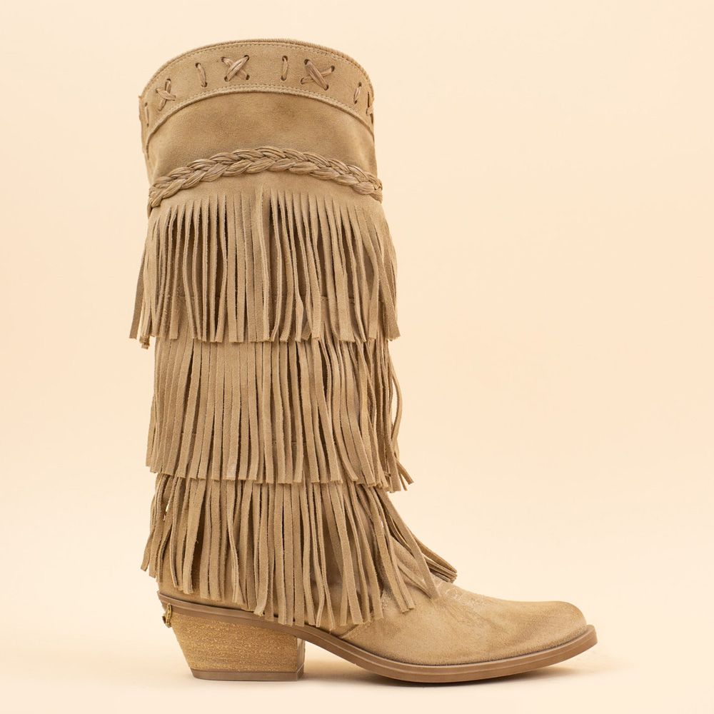 Nemonic fringe boots 2493 Bambi
