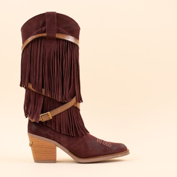 Nemonic fringe boots 2509 Burdeos