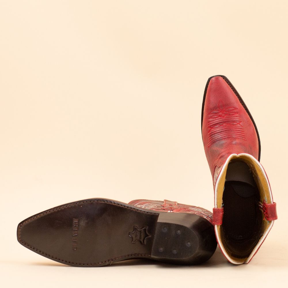 Old West LF1671E cowboylaarzen rood