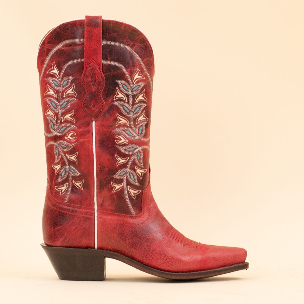 Old West LF1671E cowboylaarzen rood