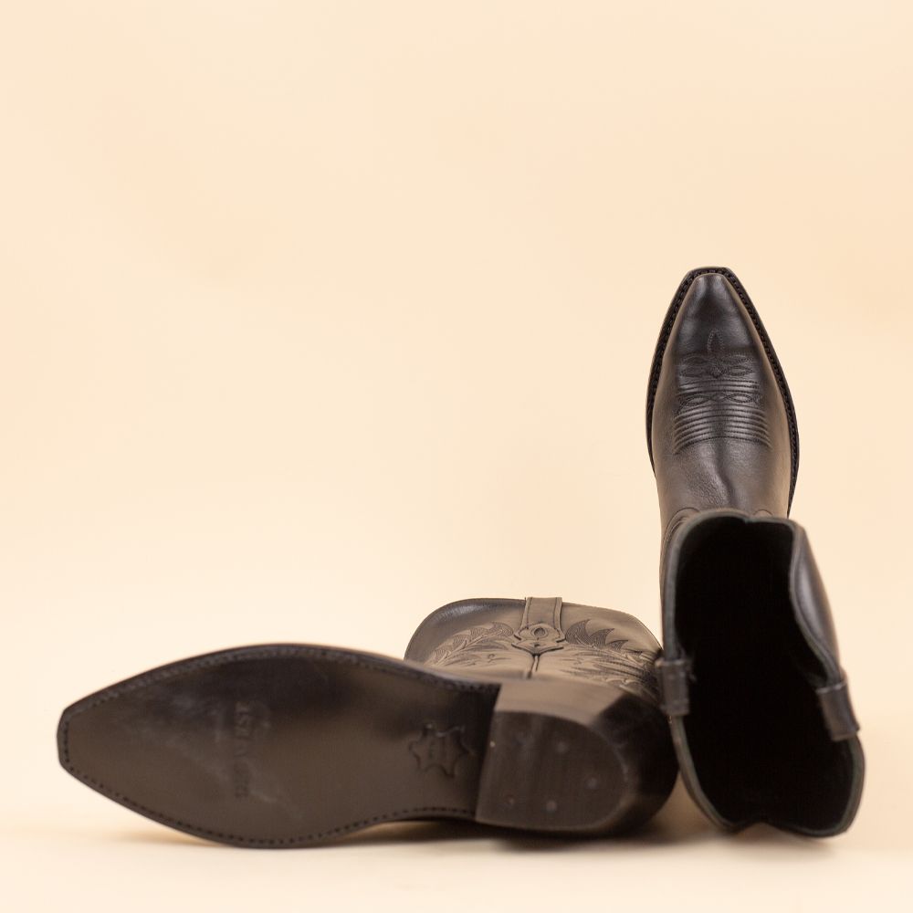 Old West TS1548 cowboylaarzen zwart