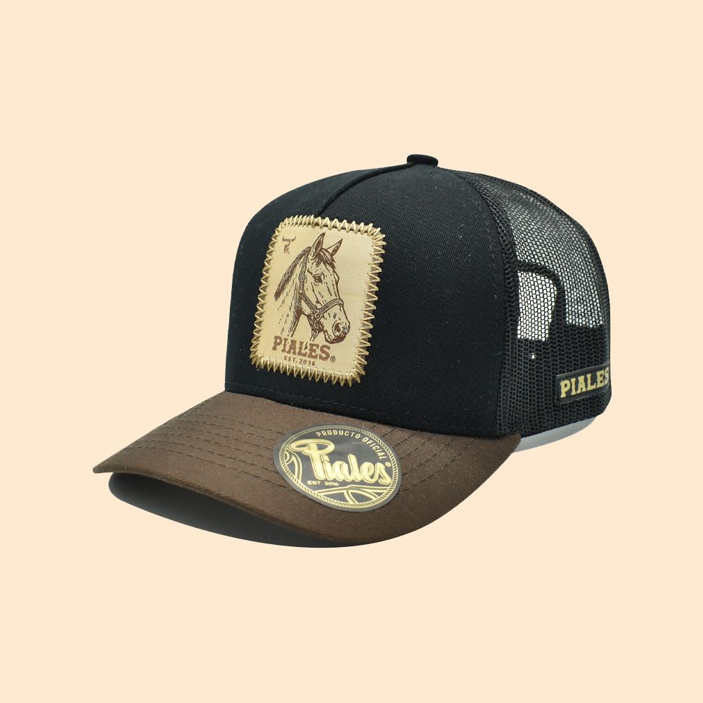 Piales Cap Horse Patch Black