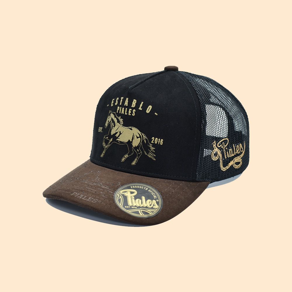 Piales Cap Horse Suede Black