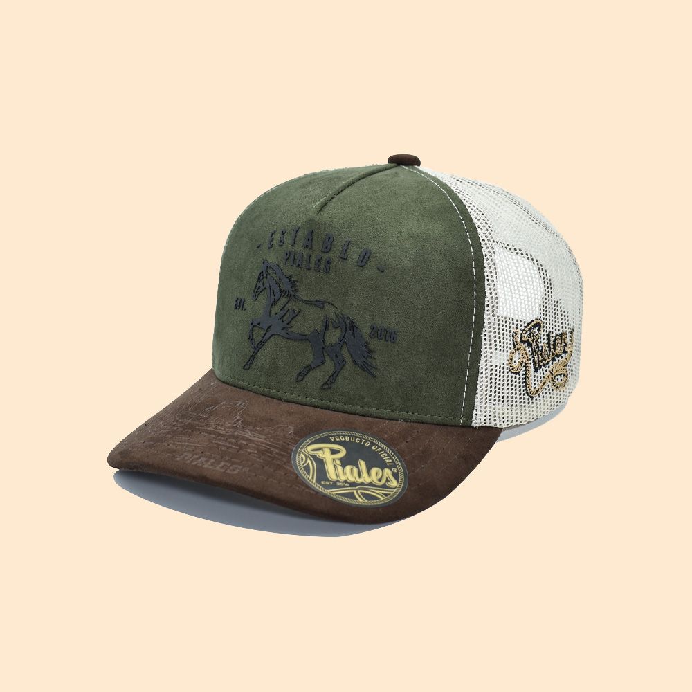Piales Cap Horse Suede Green