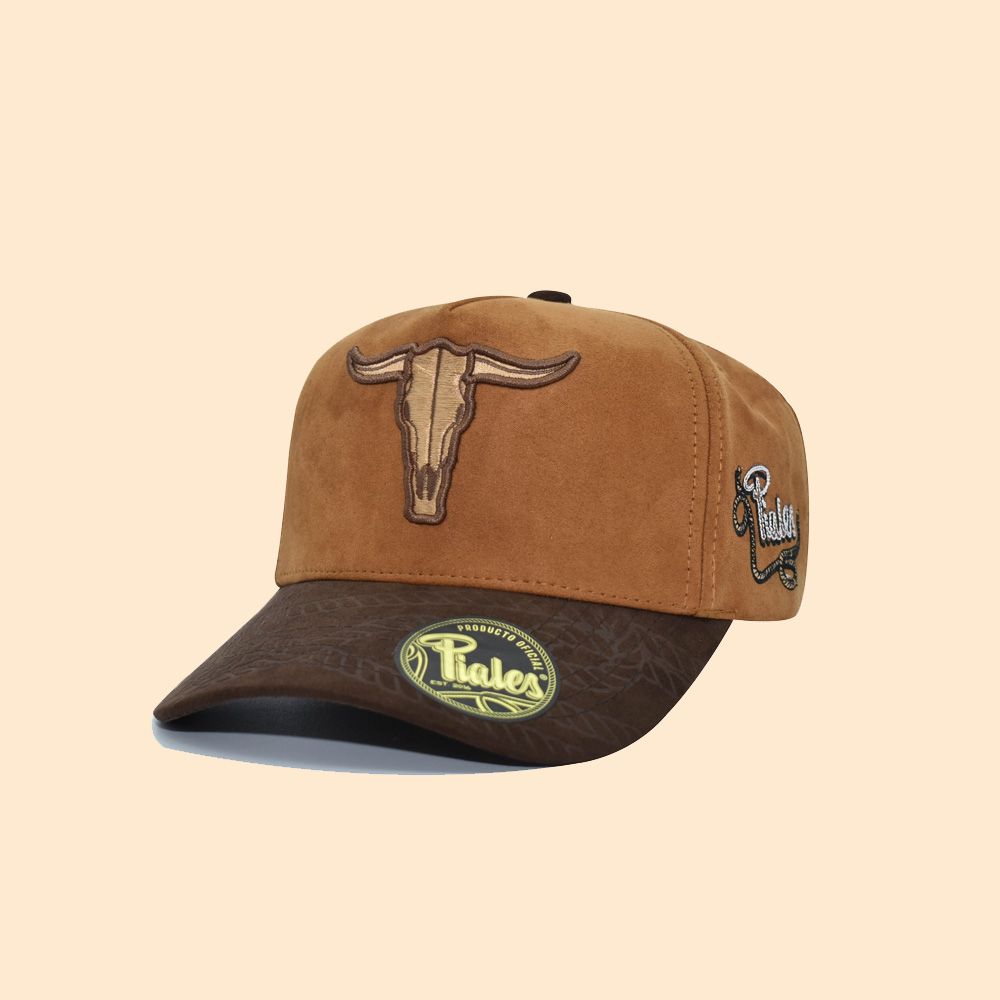 Piales Cap Skull Brown Suede