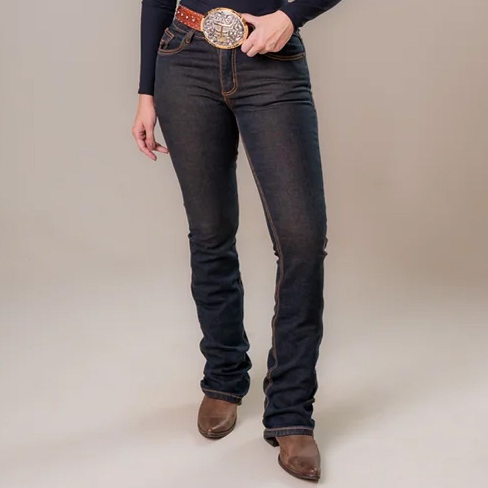 Texas Farm Dames Jeans - Donker Denim