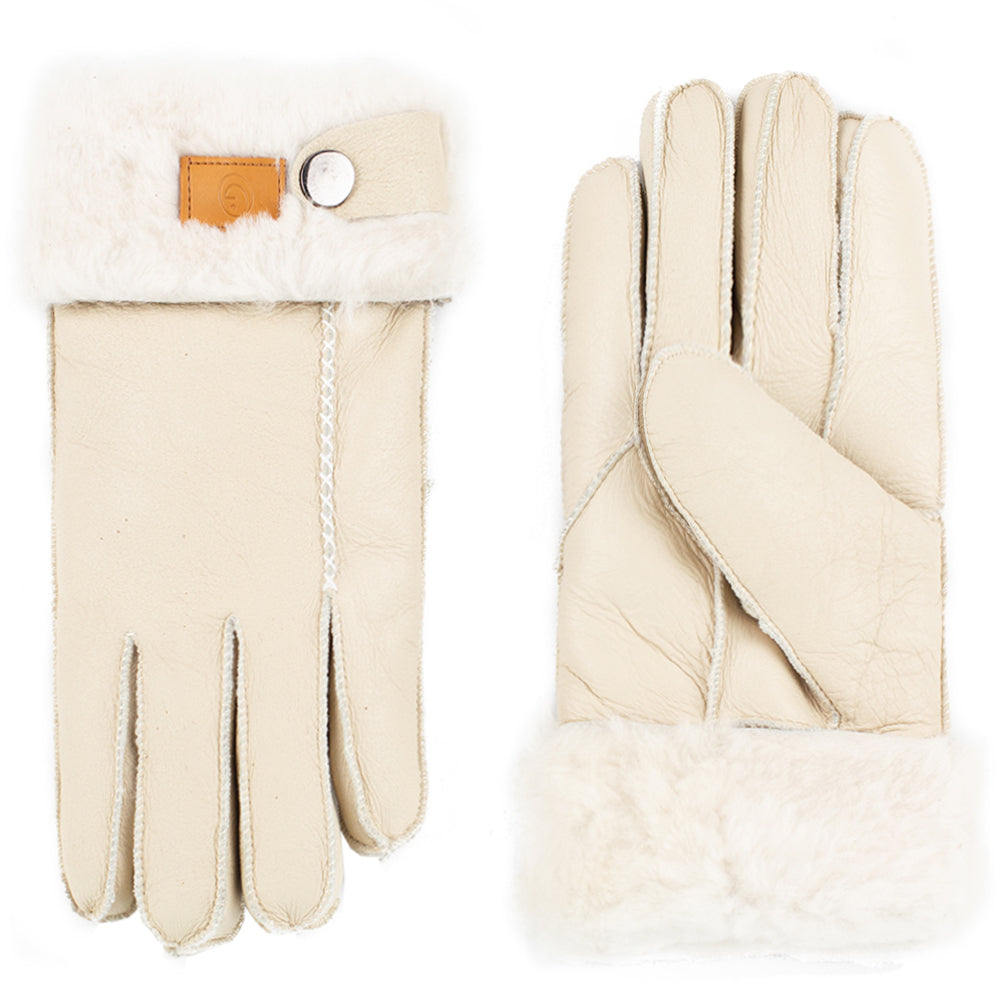 Guantes con forro Glove It Luton en color beige
