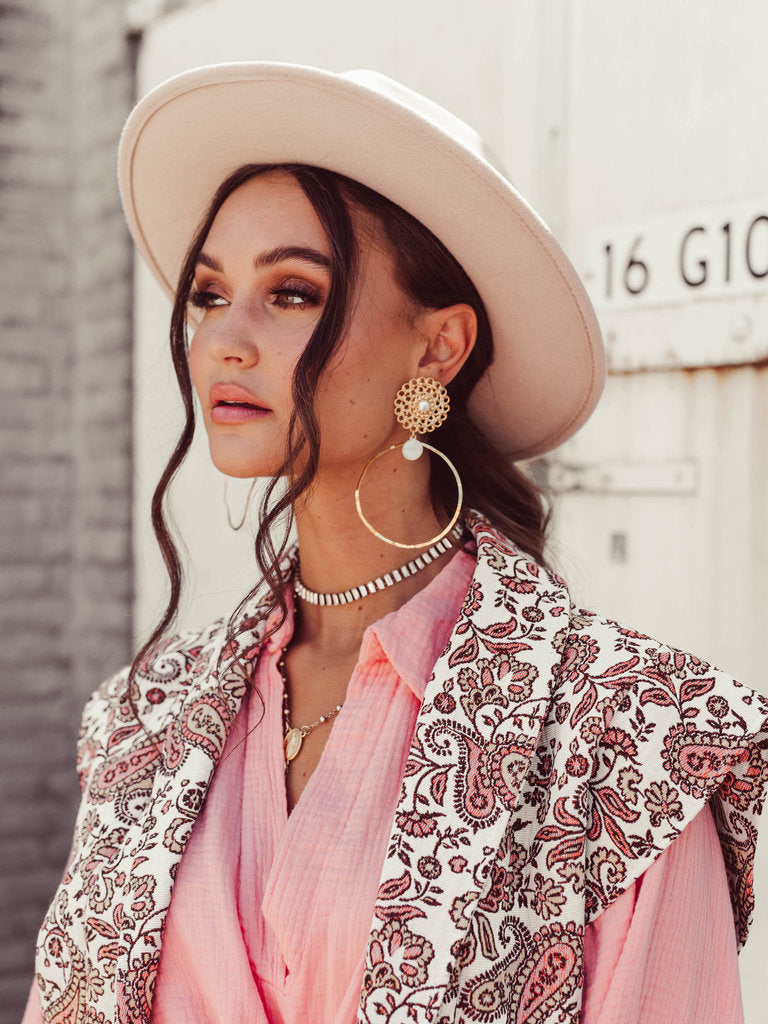 Fedora hat Luna - beige