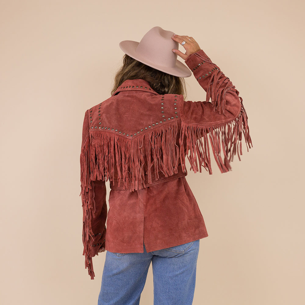 Ladies cowboy jacket Taleen rust