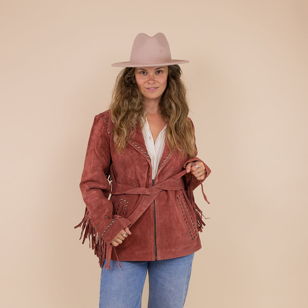 Ladies cowboy jacket Taleen rust