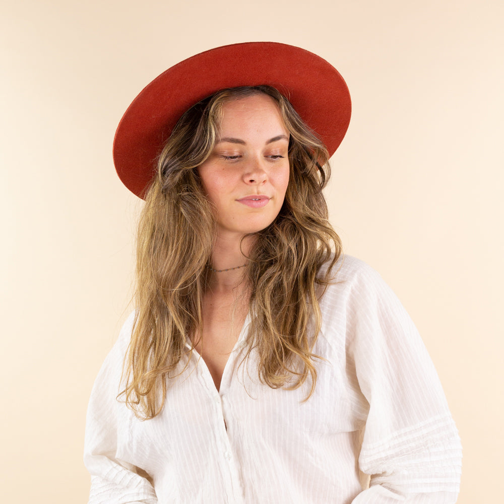 Pork pie hat Nova - rust