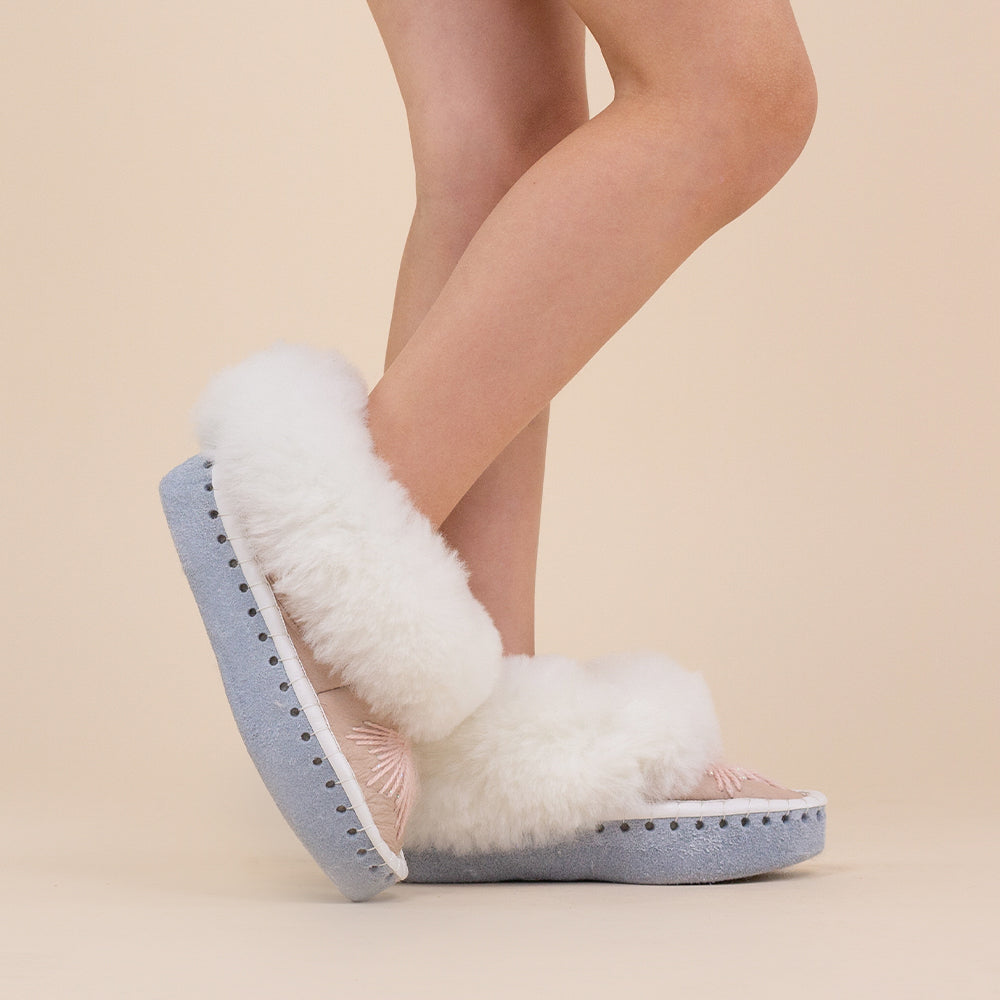 Moonrise kids sheepskin slippers Faye