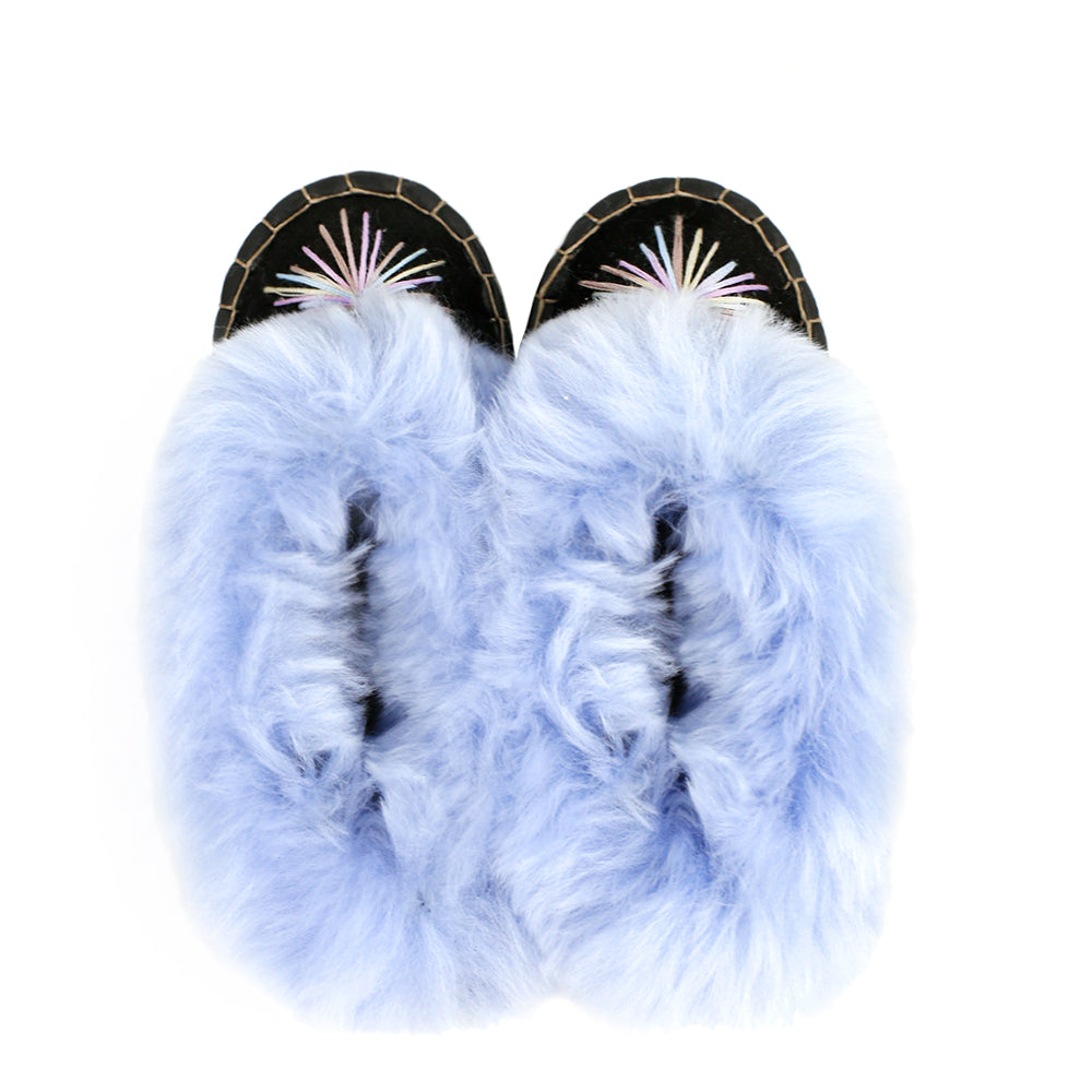 Moonrise kids sheepskin slippers Dawn