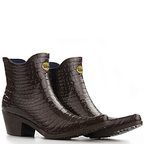 Talolo Boho Snakeskin cowboy rain boots